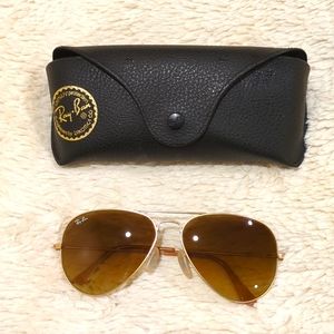 Ray-Ban aviator RB3025 light brown